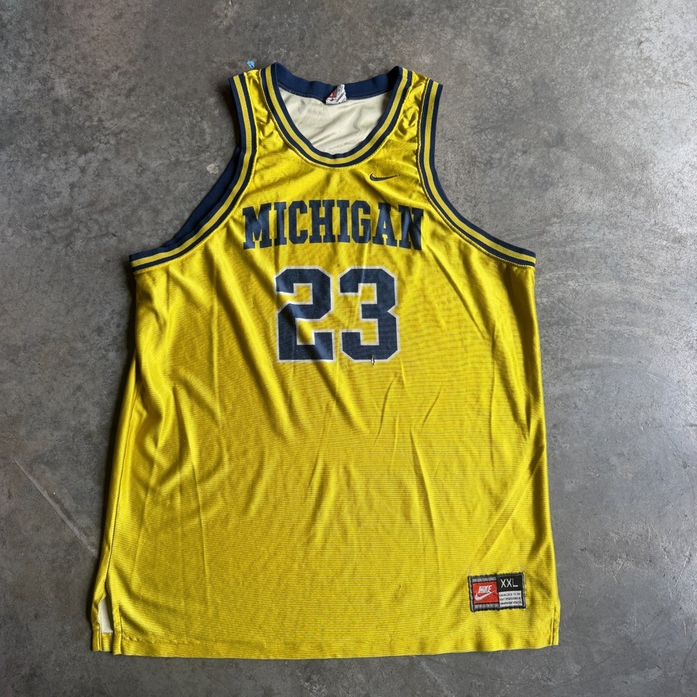 Vintage Michigan Wolverines Jersey Mens 2XL Basketball Nike Made USA 90s NCAA
